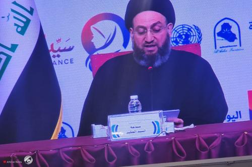 السيد الحكيم يطلق مبادرة "أسرتي وطني" ويدعو لتشريعات تحمي المرأة العراقية من العنف{موسع}