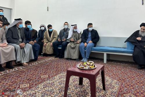 الإمام السيستاني يستقبل المؤمنين ويبارك ذكرى ولادة الزهراء (عليها السلام)