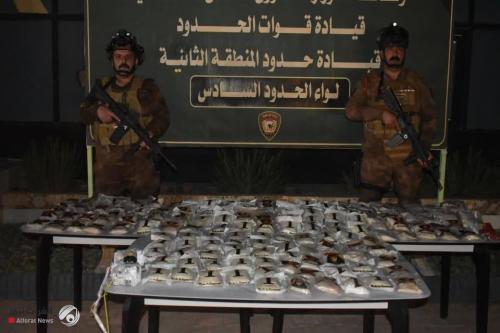 قوات الحدود تحبط تهريب 33 كغم من المخدرات عبر بالون غربي الأنبار