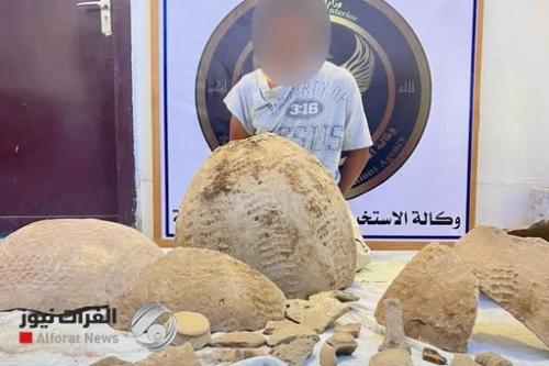 شرطة بابل: الإطاحة بمتهم بحوزته 27 قطعة أثرية