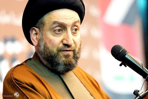 السيد الحكيم يعزي بوفاة شقيق المرجع الديني الأعلى الإمام السيستاني
