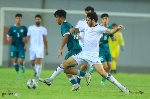 بالصور.. منتخب الشباب يتعادل مع الزوراء ودياً