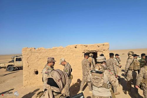 الحشد الشعبي يضبط مضافات لداعش الارهابي في الصحراء الكبرى