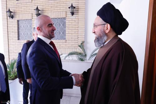 السيد الحكيم يستقبل بافل طالباني ويجدد الدعوة للالتزام بالتوقيتات الدستورية