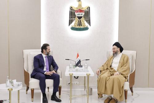 السيد الحكيم يلتقي قوباد طالباني ويؤكد اهمية الانتقال بالعراق الى مرحلة الاستقرار المستدام
