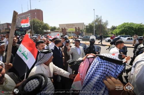 محافظ النجف: إنصاف الفلاحين أولوية وطنية ومحاسبة المسيئين لا تهاون فيه
