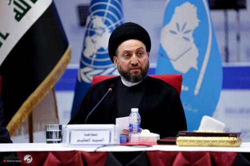 السيد الحكيم يبارك ليونس محمود فوزه برئاسة الاتحاد العراقي لكرة القدم