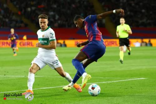 برشلونة يدهس إلتشي ويواصل مطاردة ريال مدريد