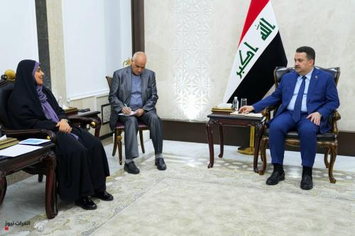 رئيس الوزراء لوزيرة الطرق الإيرانية: ضرورة إنجاح مشروع سكة حديد بصرة شلامجة