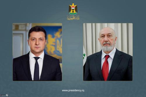 زيلينسكي يهنئ رئيس الجمهورية ويؤكد تعزيز التعاون مع العراق