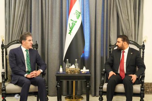 الزيدي وبارزاني يؤكدان أهمية تضافر الجهود لتشكيل حكومة وطنية جامعة