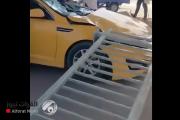 بالفيديو.. سقوط محجر جسر الحولي الجديد في الناصرية وتضرر عدد من السيارت