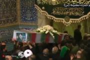 بالفيديو.. تشييع جثامين الشهداء السيد رئيسي ومرافقيه في مرقد السيدة معصومة