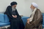 الإمام السيستاني: نظرتنا إلى حوزة {قم} لا تختلف عن حوزة النجف.. والمرجع الآملي: انتم نعمة عظيمة للأمة الإسلامية