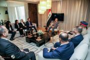 رئيس الجمهورية من الأردن: إعادة النظر ودراسة القوانين الصادرة عن النظام السابق كافة