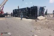 بالصور.. مصرع واصابة 50 شخصاً بحادث سير مروع في سوريا