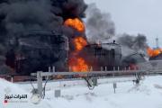 روسيا.. اندلاع النيران بمستودعات نفطية بعد هجوم بطائرة مسيرة