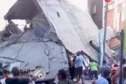 بالفيديو.. انهيار مبنى سكني في إسطنبول وانباء عن أشخاص عالقين تحت الانقاض