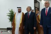 المشهداني يستقبل رئيس البرلمان العربي في مطار بغداد الدولي