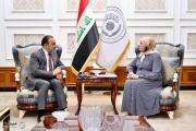 أبو رغيف يؤكد لوزيرة المالية استعداد هيأة الاتصالات توفير الخبرات الفنية لتسريع إنجاز مشاريع الوزارة