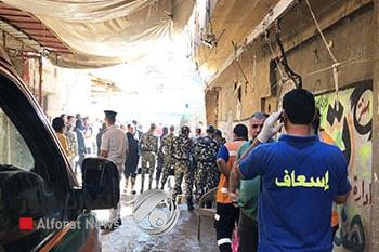 61104 فرق الإسعاف بموقع انهيار مصنع المحلة
