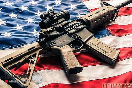 Modern Sporting Rifle AR15 Patriotic Flag Copy